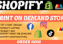 etsy shopify print on demand digital product store setup shopify development SEO